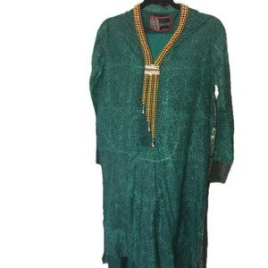 Emerald Green Silk 3-piece Suit